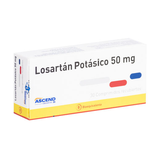 LOSARTAN 50 MG ASCEND X 30 COMP (GENER)