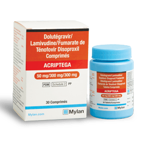 ACRIPTEGA 50/300/300 X 30 COMPRIMIDOS (DOLUTEGRAVIR, LAMIVUDINA, TENOFOVIR)