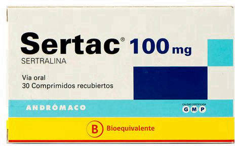 SERTAC 100 MG X 30 COMPRIMIDOS (SERTRALINA)(B)