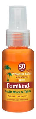 FAMILAND PROTECTOR SOLAR  SPRAY ACEITE MONOI SPF 50 X 50 ML
