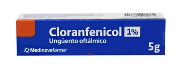 CENABAST CLORANFENICOL UNGUENTO OFTAL. 1 % MEDINOVAFARMA X 5 GR (GENER) (PTM)*DESCUENTO POR PRONTO VENCE FVENC:11-2026*