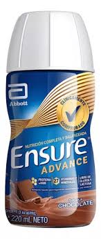 ENSURE LIQUIDO ADVANCE CHOCOLATE X 220 ML (FORL)