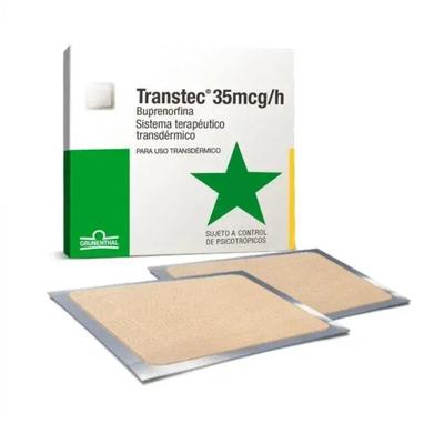 CENABAST TRANSTEC 35 MCG/H PARCHE TRANSDERMICO X 5 UNID (BUPRENORFINA) (PSICO)