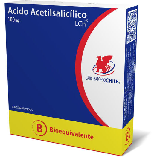 ACIDO ACETILSALICILICO 100 MG LCH X 100 COMP (GENER) (PTM)