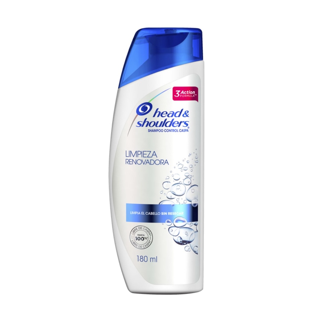 HEAD & SHOULDERS SHAMPOO LIMPIEZA RENOVADORA 180 ML