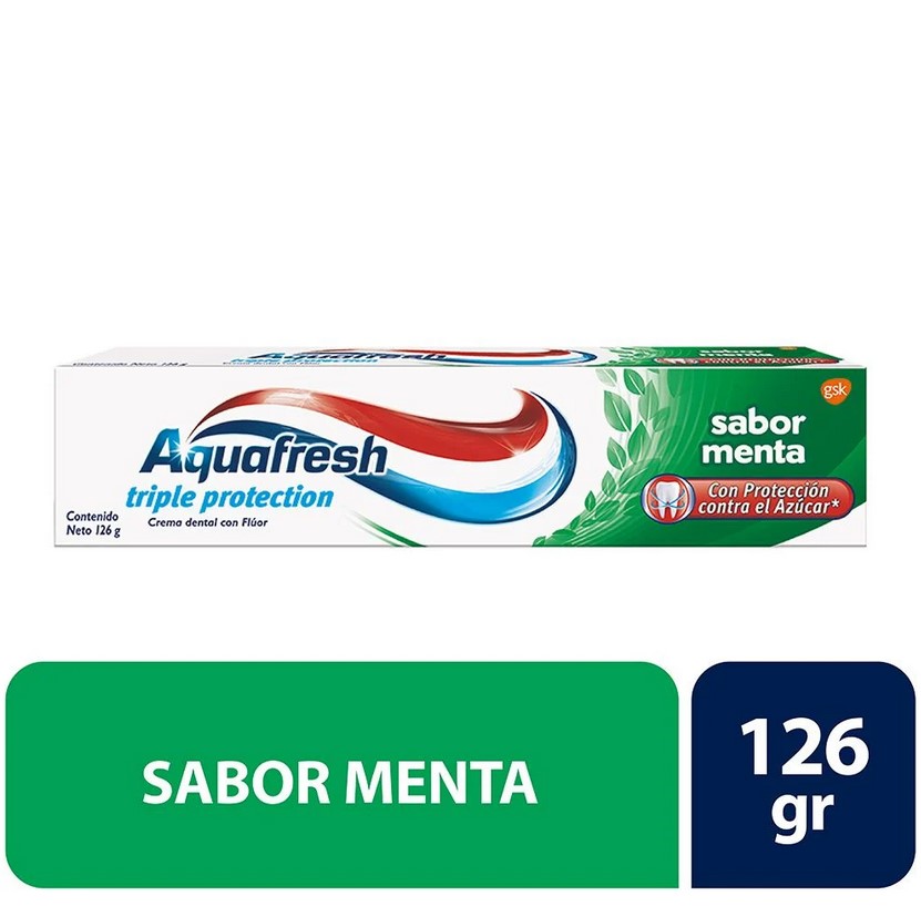 AQUAFRESH PASTA TRIPLE PROTECCION X 126 GR