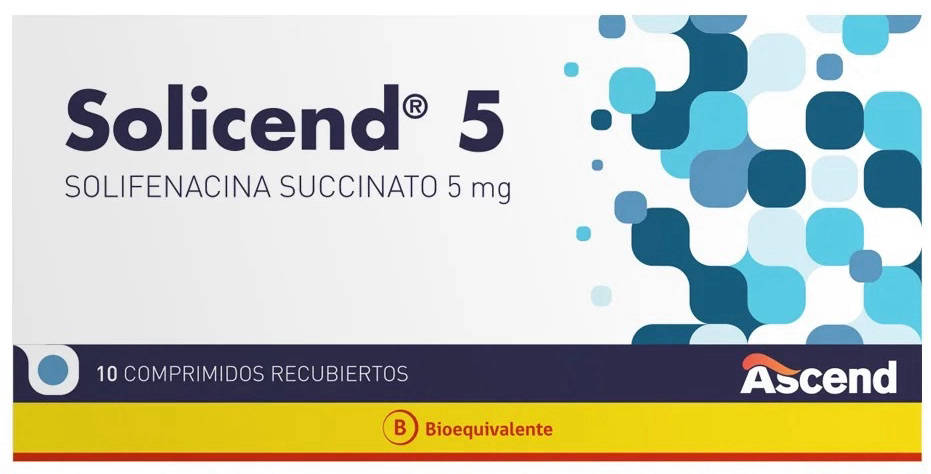 SOLICEND 5 MG X 10 COMP (SOLIFENACINA SUCCINATO) FECHA DE VENCIMIENTO NOVIEMBRE 2026