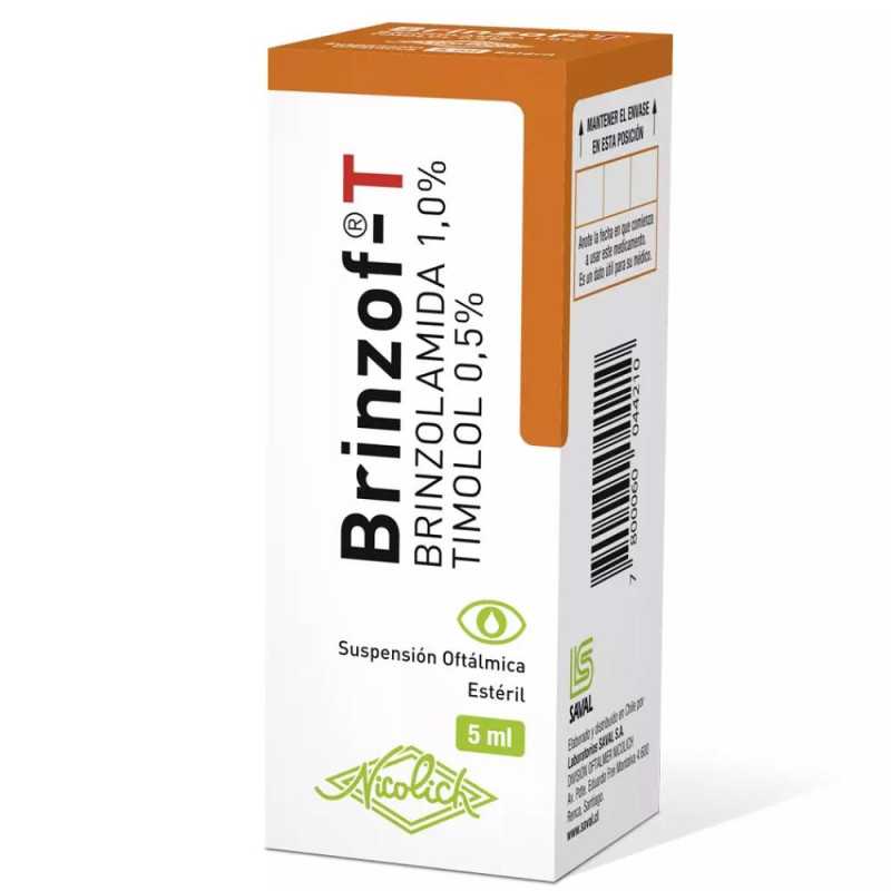 BRINZOF-T SUSPENSION OFTALMICA X 5 ML (BRINZOLAMIDA/TIMOLOL)