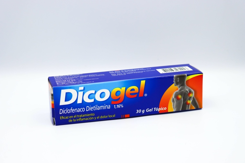 DICOGEL GEL 1,16% X 30 GR (DICLOFENACO DIETILAMINA)