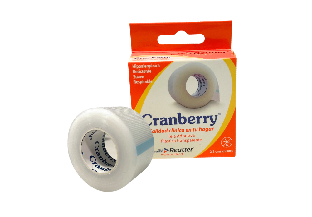 TELA ADHESIVA PLASTICA TRANSPARENTE 2,5 CM X 9 MT