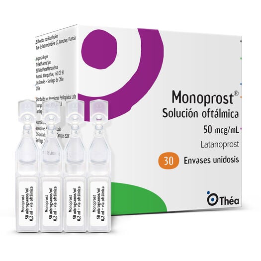 MONOPROST 50 MCG/ML SOL OFT X 30 ENVASES 0,2 ML (LATANOPROST)