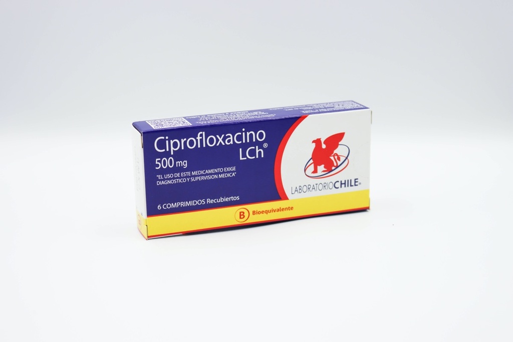 CIPROFLOXACINO 500 MG LCH X 6 COMP (GENER)(PTM)