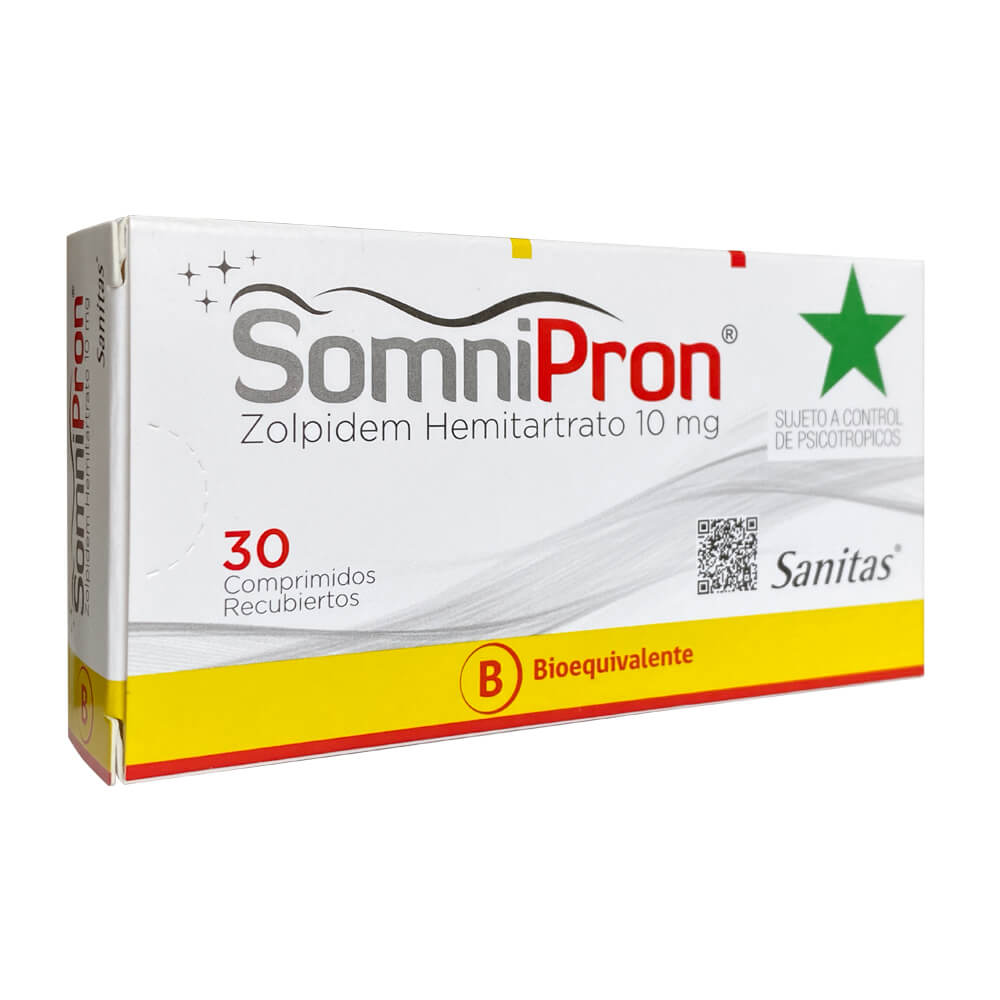 SOMNIPRON 10 MG X 30 COMP (ZOLPIDEM) (PSICO)