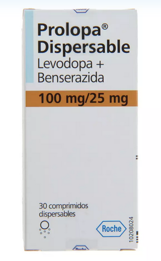 PROLOPA DISPERSABLE - LEVODOPA/BENSERAZIDA 100/25 MG X 30 COMP