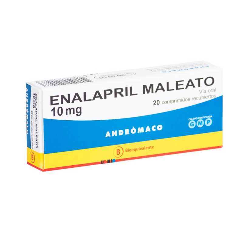ENALAPRIL 10 MG X 20 COMP ANDROMACO (GENER) (PTM)