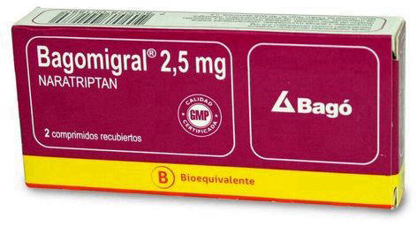 BAGOMIGRAL 2,5 MG X 2 COMP (NARATRIPTAN)