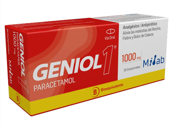 GENIOL 1000 MG X 20 COMP (PARACETAMOL) (PTM)
