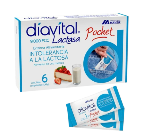 DIAVITAL POCKET X 6 COMPS (LACTASA)