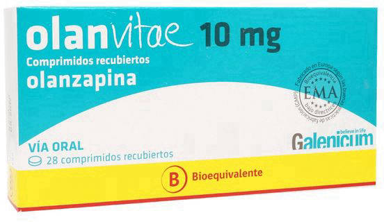 OLANVITAE 10 MG X 28 COMP (OLANZAPINA) GALENICUM (PTM) FECHA DE VENCIMIENTO NOVIEMBRE