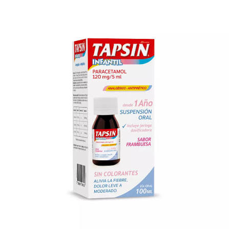 TAPSIN INFANTIL  120 MG/ 5 ML X 100 ML (PARACETAMOL) (PTM)