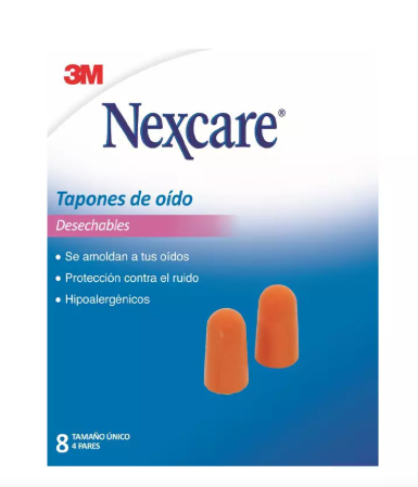 TAPONES OIDO NEXCARE X 4 PARES