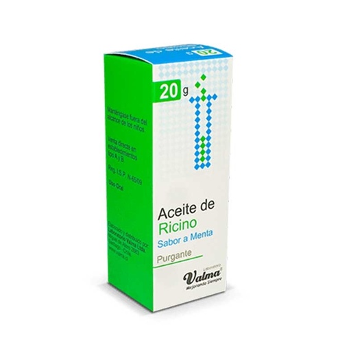[900684] ACEITE DE RICINO MENTA VALMA X 20 GR (GENER)