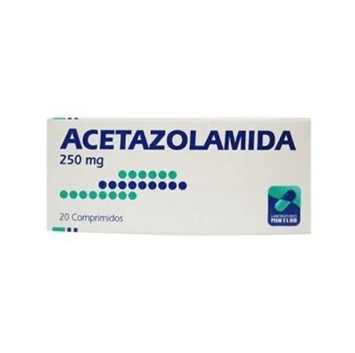 [1547212838541] ACETAZOLAMIDA 250 MG MINTLAB X 20 COMP (GENER) (PTM)