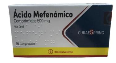 [7804673040225] ACIDO MEFENAMICO 500 MG CURAESPRING X 10 COMP (GENER)