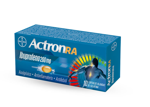 [904878] ACTRON 200 MG RA X 10 CAPS (IBUPROFENO) (PTM)