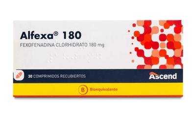 [7804650884491] ALFEXA 180 MG X 30 COMP (FEXOFENADINA)