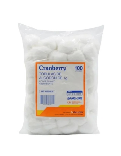 [901647] ALGODON TORULAS 1 GR X 100 UNID
