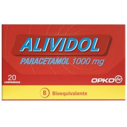 [7804620835492] ALIVIDOL 1 GR X 20 COMP (PARACETAMOL)