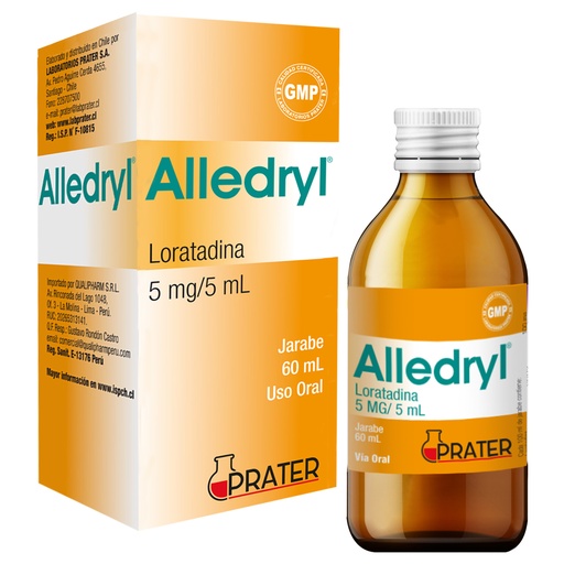 [7804918401149] ALLEDRYL JARABE 5 MG/5 ML  X 60 ML (LORATADINA)