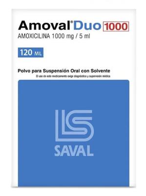 [7800060156012] AMOVAL DUO 1000 JARABE 1000 MG/5 ML X 120 ML (AMOXICILINA)