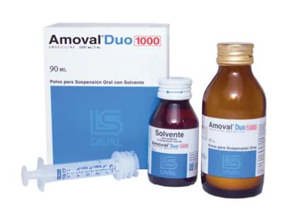 [902004] AMOVAL DUO 1000 JARABE 1000 MG/5 ML X 90 ML (AMOXICILINA)