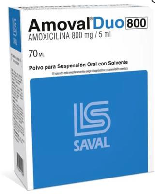 [901821] AMOVAL DUO 800 JARABE  800 MG/5 ML X 70 ML (AMOXICILINA)