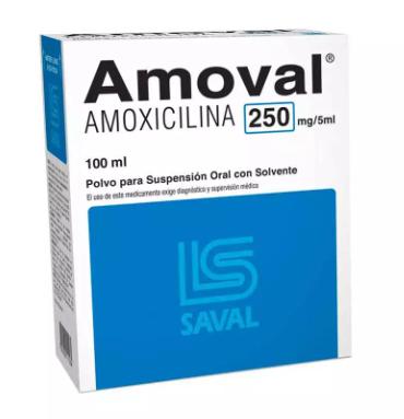 [902062] AMOVAL JARABE 250 MG/5 ML X 100 ML (AMOXICILINA)