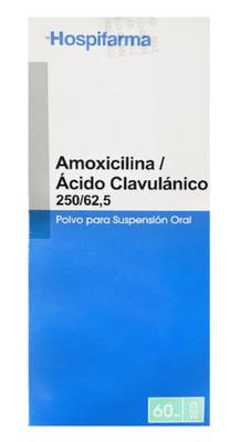 [7804640560886] AMOXICILINA/CLAVULANICO 250_62,5/5ML SUSPENSÍON ORAL HOSPIFARMA X 60 ML (GENER)