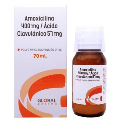 [1606929665342] AMOXICILINA/CLAVULANICO 400_57/5ML JARABE GLOBAL X 70 ML (GENER) (CLAVINEX)
