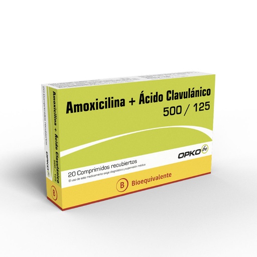 [900023] AMOXICILINA/CLAVULANICO 500/125 OPKO X 20 COMP (GENER)  (PTM)
