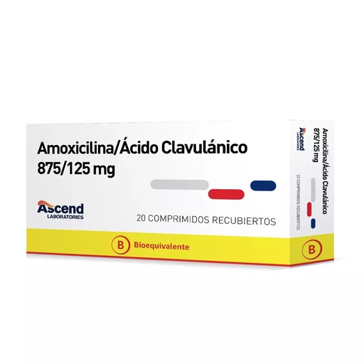 [900564] AMOXICILINA/CLAVULANICO 875/125 ASCEND X 20 COMP (GENER)