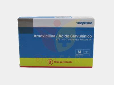 [903399] AMOXICILINA/CLAVULANICO 875/125 HOSPIFARMA X 14 COMP (GENER)