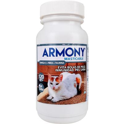 [7804327853744] ARMONY MASTICABLE GATOS X 60 COMP(OMEGA 3/FIBRA/TAURINA) (VET)***