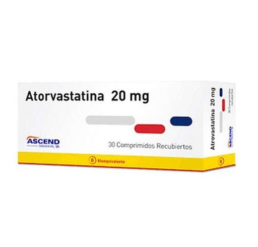 [900040] ATORVASTATINA 20 MG ASCEND X 30 COMP (GENER) (PTM)