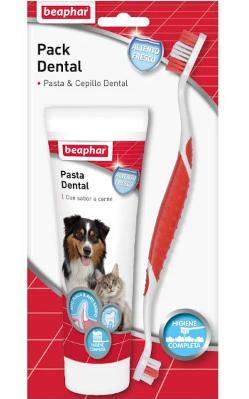 [8711231152995] BEAPHAR PACK DENTAL PASTA 100 GRS + CEPILLO GATO/PERRO (VET)