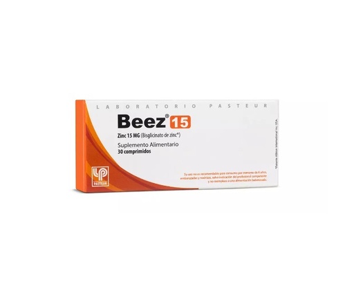 [1565112984186] BEEZ 15 MG X 30 COMP (BISGLICINATO DE ZINC)