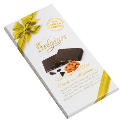 [903592] BELGIAN DARK CHOCOLATE CON ALMENDRAS TABLETA 100 GRS REDUCED SUGAR (ALIM)(ALIM)