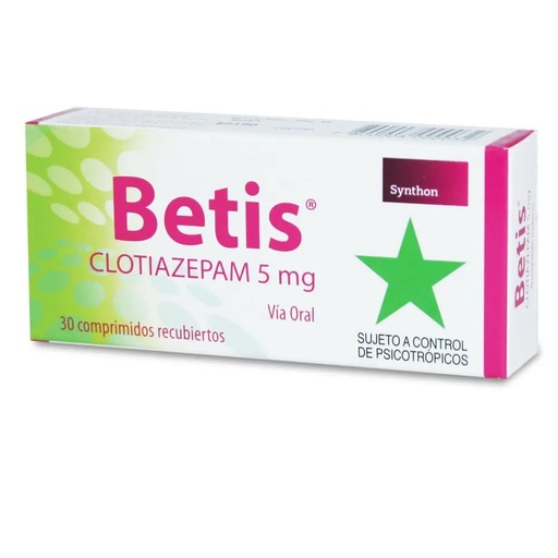 [902643] BETIS  5 MG X 30 COMP (CLOTIAZEPAM) (PSICO)