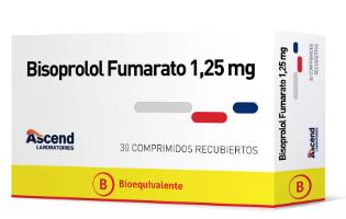 [7804650884767] BISOPROLOL 1,25 MG ASCEND X 30 COMP (GENER)