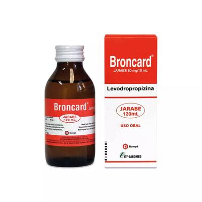 [901113] BRONCARD JARABE 60 MG /10 ML X 120 ML (LEVODROPROPIZINA)